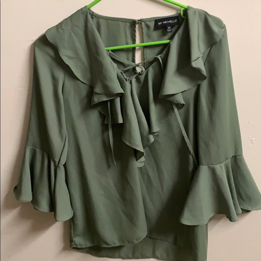 Green dressy shirt